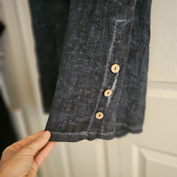 NWT blue Inizio Hand-Dyed linen pants by Porto LLC sz XL - Picture 5 of 12